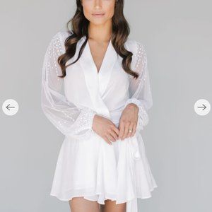 White Bridal Robe from Robed With Love